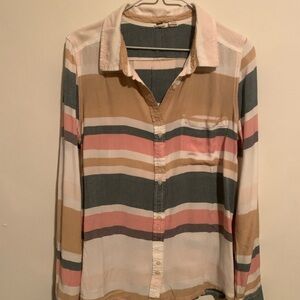Roxy Multicolor Striped Button Down Shirt